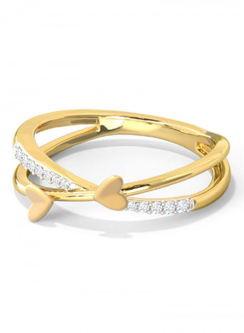 18K Gold Exquisite Design Diamond Ring