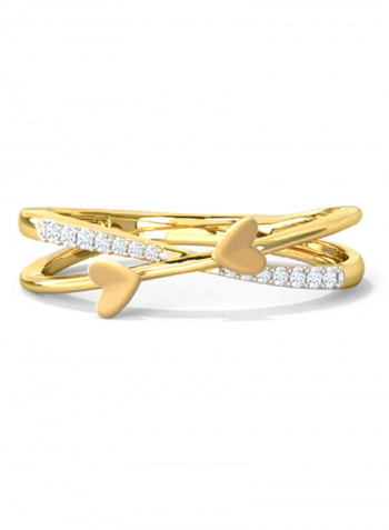 18K Gold Exquisite Design Diamond Ring