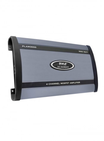 3000W 4 Channel Bridgeable Amplifier PLAM3000 Grey/Black