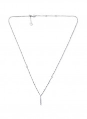 18 Karat White Gold 0.20 Carat Diamond Bar Pendant Necklace