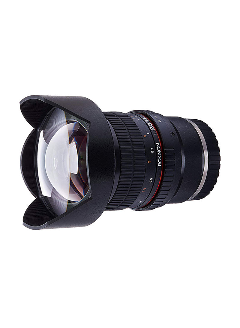 High Grade 14mm f/2.8 Fixed Wide Angle Lens Black