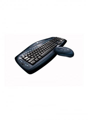 LX 500 Wireless Keyboard And Mouse Set Blue/Black