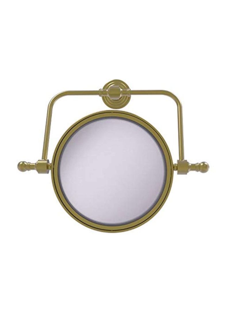 Retro Wave Collection Swivel Make-Up Mirror Gold/Silver 8inch