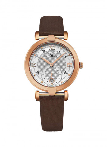 Women's Monarch Olympias Leather Analog Wrist Watch A202-04