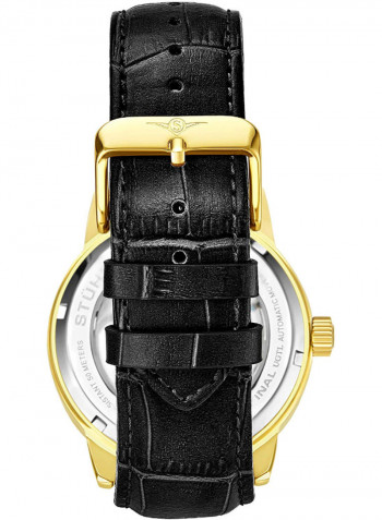 Men's Casual Leather Automatic Skeleton Wrist Watch 3917.2