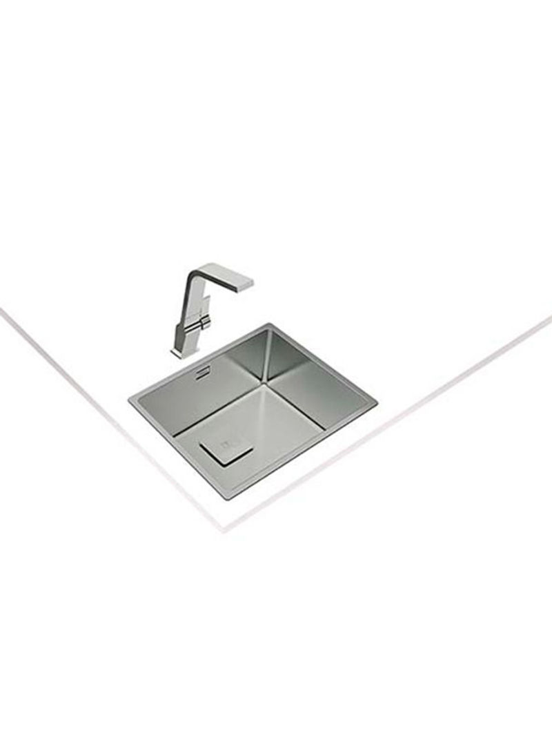 Flexlinea Rs15 50.40 3-In-1 Installation Stainless Steel Sink With One Bowl Silver 540x440x200mmmm