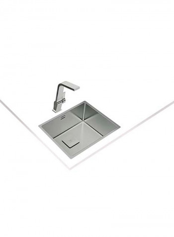 Flexlinea Rs15 50.40 3-In-1 Installation Stainless Steel Sink With One Bowl Silver 540x440x200mmmm