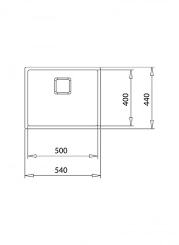 Flexlinea Rs15 50.40 3-In-1 Installation Stainless Steel Sink With One Bowl Silver 540x440x200mmmm