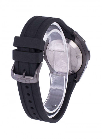 Men's Rubber Analog Wrist Watch NY0075-12L