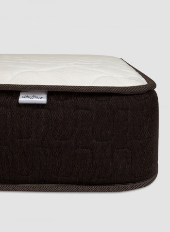 Pockets Springs Luxury King Size Medium Firm Mattress Beige/Brown 180 x 200cm