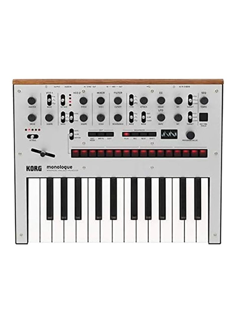 Monophonic Analog Synthesizer With Presets