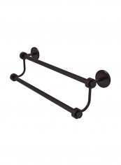 Double Towel Bar Black 24inch