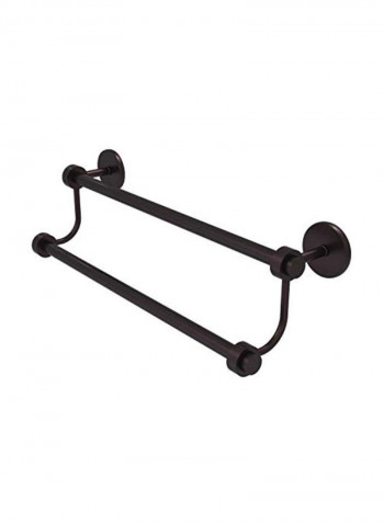 Double Towel Bar Black 24inch