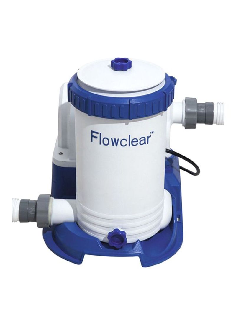 Flowclear Filter Pump White/Blue 27x25x27cm