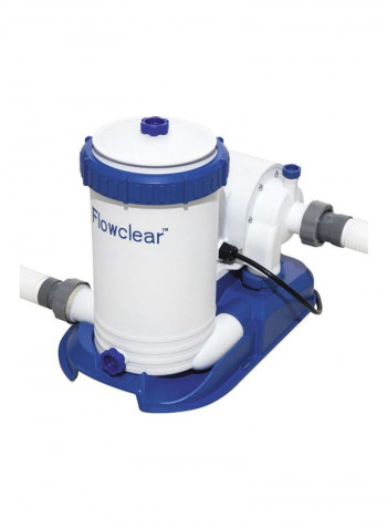 Flowclear Filter Pump White/Blue 27x25x27cm