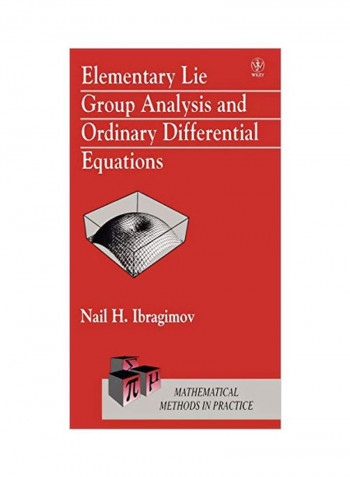 Elementary Lie Group Analysis And Ordinary Differential Equations Hardcover