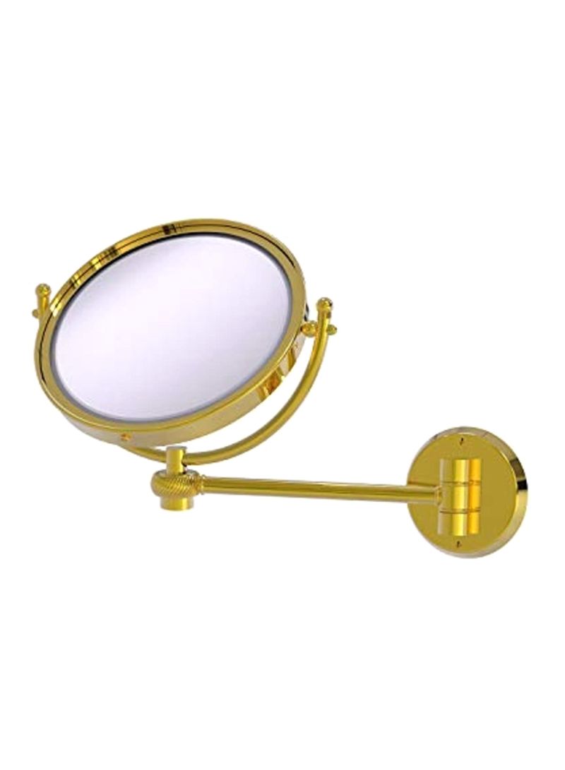 Wall Mounted Make-Up Mirror Gold/Clear 11x8x10inch