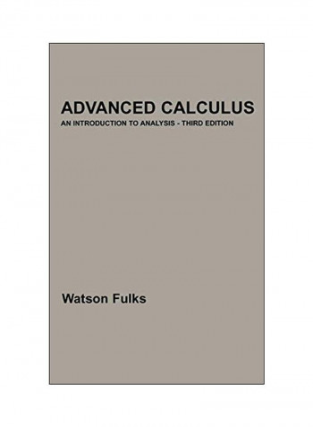 Advanced Calculus: An Introduction To Analysis Hardcover 3