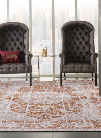 Bronze Collection Classic Printed Area Rug Brown/Green 250 x 350cm