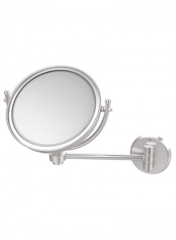 Wall Mounted Make-Up Mirror Satin Chrome