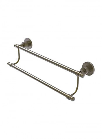 Washington Square Collection Double Towel Bar Silver 18inch