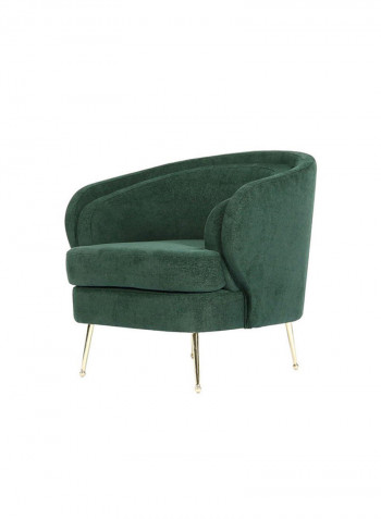 1 Seater Selma Fabric Sofa Green 89x89x66cm