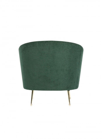 1 Seater Selma Fabric Sofa Green 89x89x66cm