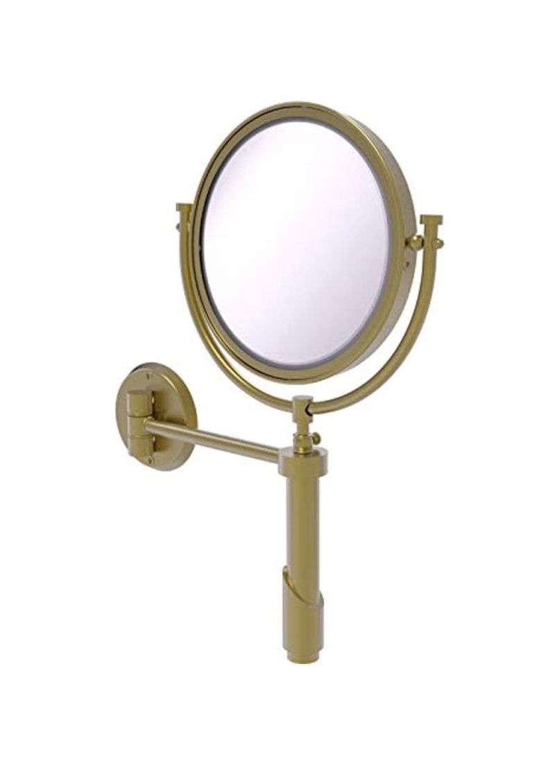 Wall-Mounted Make-Up Mirror Beige/Clear 8inch