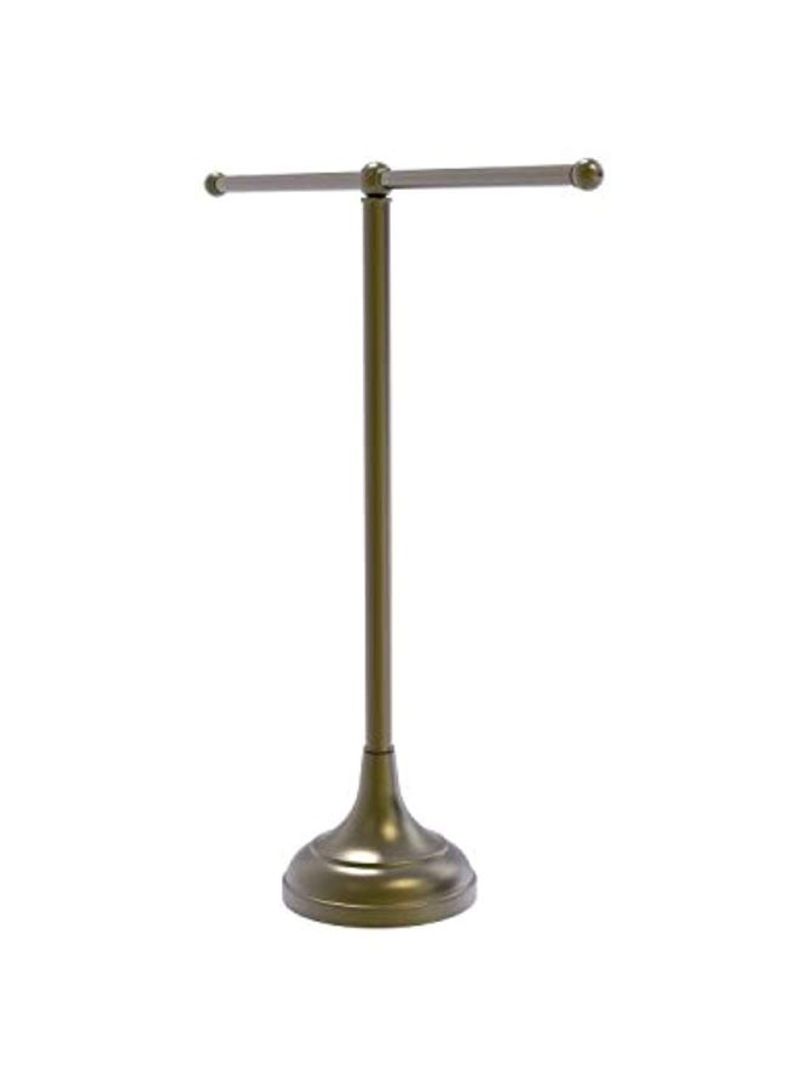 2 Arm Guest Towel Holder Gold 20x5.5x20inch