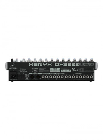 22-Input 2/2-Bus Mixer With Mic QX2222USB Black