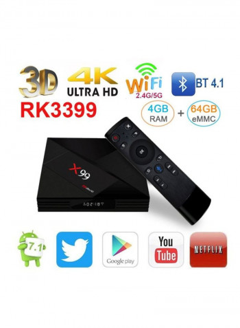 Smart Network Player TV Box XD4391402 Black