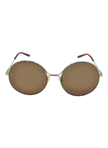 UV Protected Round Sunglasses - Lens Size: 59 mm للبنات