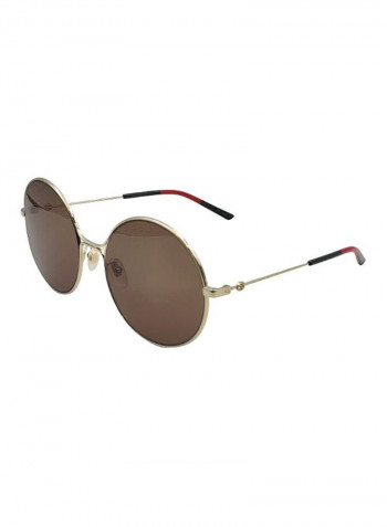 UV Protected Round Sunglasses - Lens Size: 59 mm للبنات