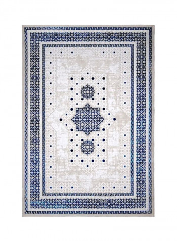 Trend Collection Carpet Modern Contemporary Area Rug Beige/Blue/White 200x290centimeter