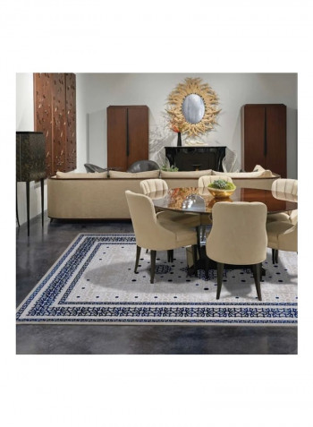 Trend Collection Carpet Modern Contemporary Area Rug Beige/Blue/White 200x290centimeter