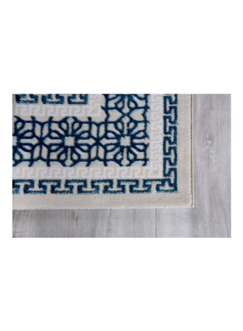 Trend Collection Carpet Modern Contemporary Area Rug Beige/Blue/White 200x290centimeter