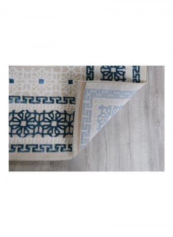Trend Collection Carpet Modern Contemporary Area Rug Beige/Blue/White 200x290centimeter