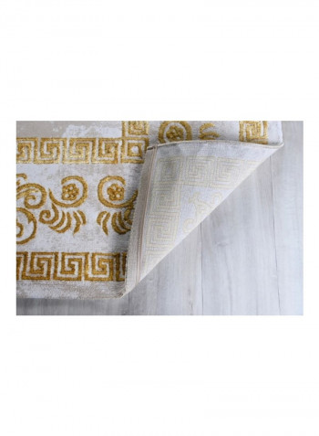Trend Collection Carpet Modern Contemporary Area Rug Beige/Gold 200x290centimeter