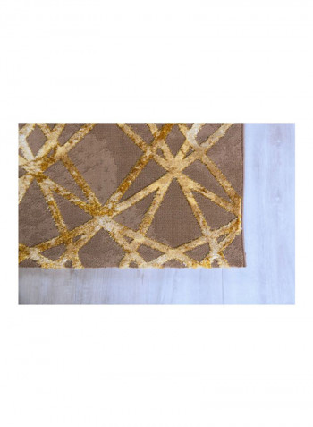 Trend Collection Carpet Modern Contemporary Area Rug Brown/Gold 200x290centimeter