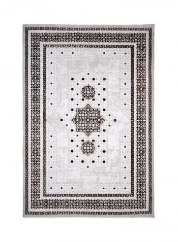 Trend Collection Carpet Modern Contemporary Area Rug White/Black 200x290centimeter