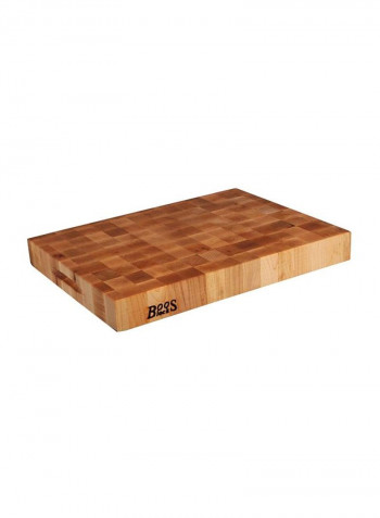 Classic Reversible Maple Wood End Grain Chopping Board Brown