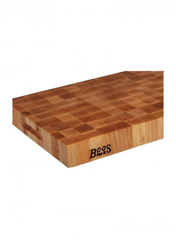 Classic Reversible Maple Wood End Grain Chopping Board Brown
