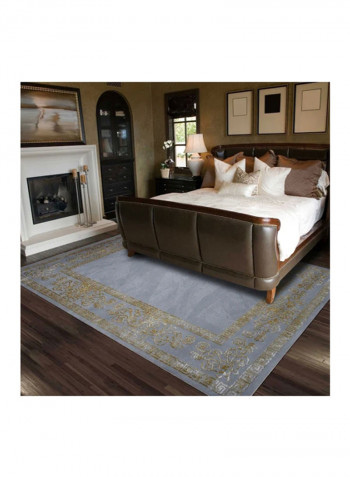 Trend Collection Carpet Modern Contemporary Area Rug Grey/Gold 200x290centimeter