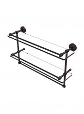 Glass Shelf Towel Bar Brown/Clear 22inch reviews Glass Shelf Towel Bar Brown/Clear 22inch