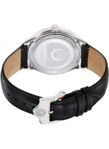 Men's Statesman Triumph Leather Analog Wrist Watch A103-01