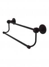 Mercury Collection Double Dotted Accents Towel Bar Black 24inch