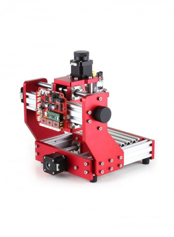 Metal And Wood Engraving Milling Machine Red/Silver/Black 11.32x11.6x11.6inch