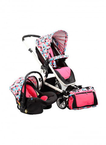 3-In-1 Baby Carrier and Stroller with Diaper Bag (12-18 Months)