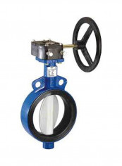 Cast Iron Wafer Type Butterfly Valve Blue/Black/Silver 10inch