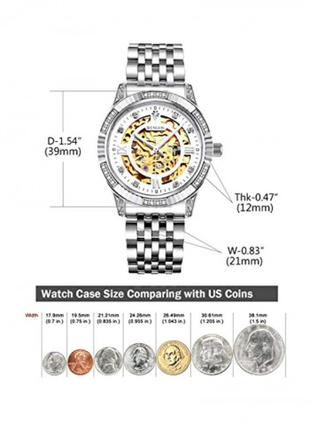 Water Resistant Analog Watch BL0018G-SSW-G